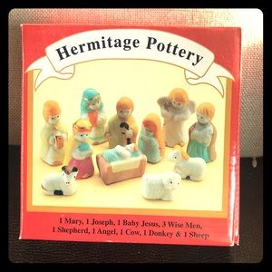 Hermitage pottery nativity scene